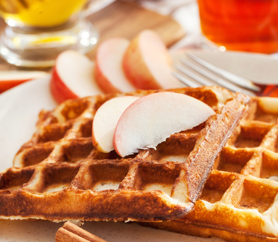 Cinnamon Apple Waffles