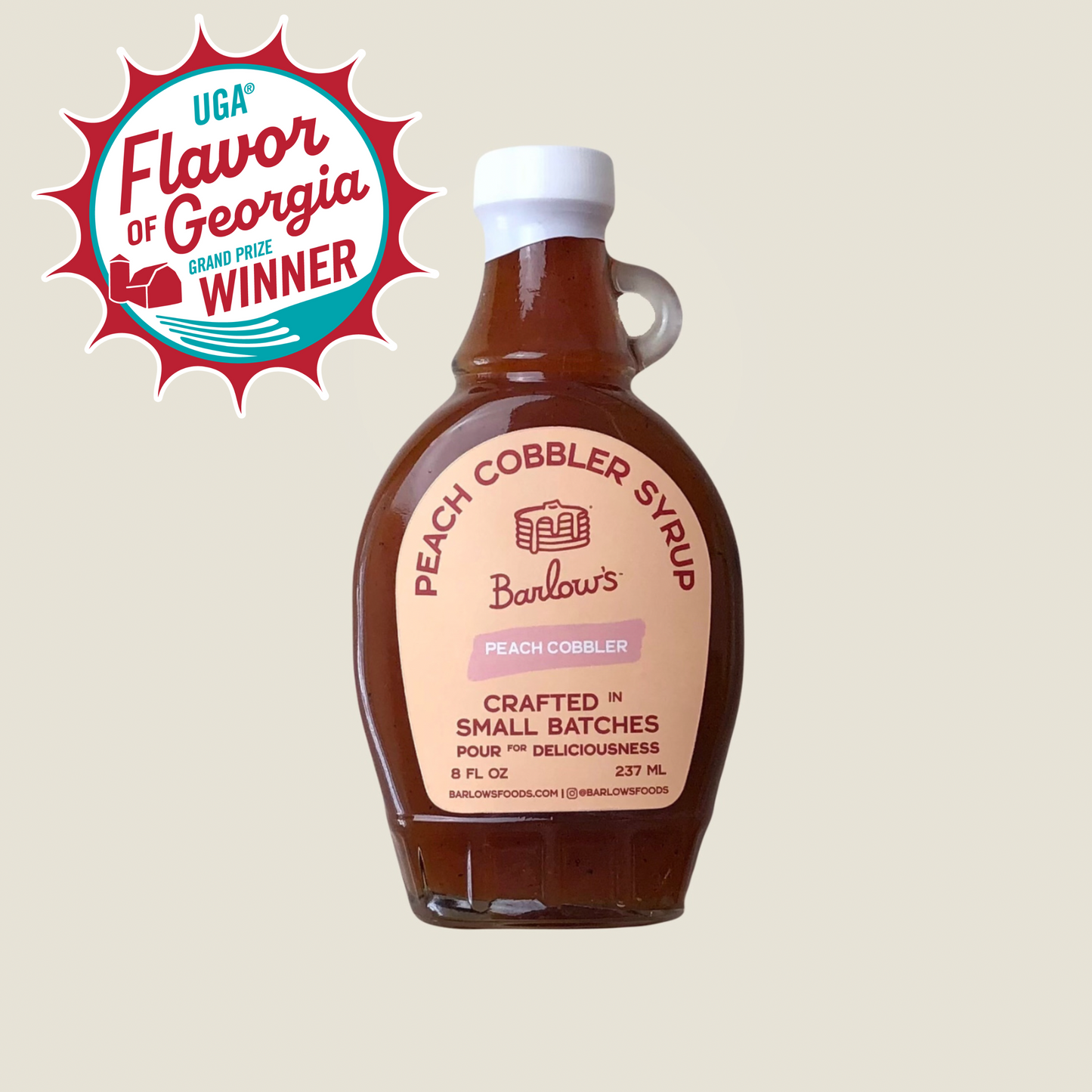Barlow's Peach Cobbler Syrup