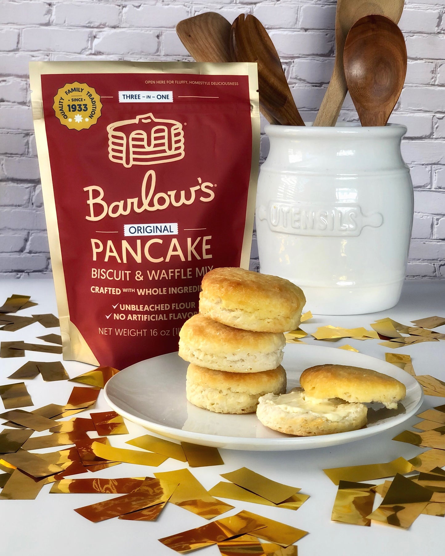 3 in 1 Whole Wheat Pancake, Biscuit & Waffle Mix 32 oz. - 2 Packs
