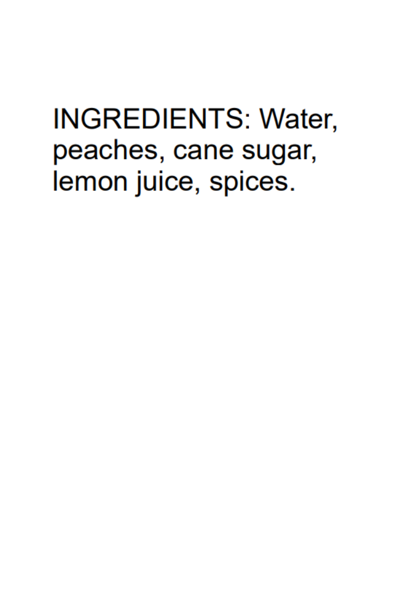 Barlow's Peach Cobbler Syrup