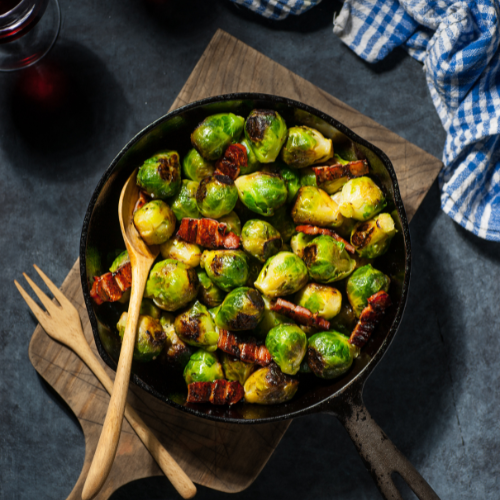 Maple Glazed Brussels Sprouts