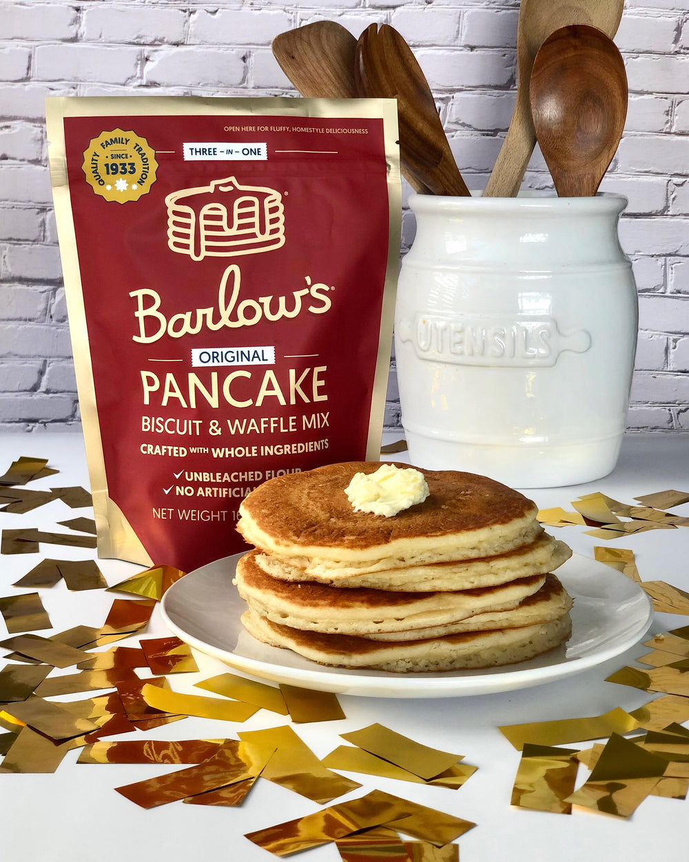 Barlow's Foods 3 in 1 Original Pancake, Biscuit and Waffle Mix - 16 oz